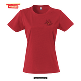 Clique BASIC T - Damen - rot- beidseitig bedruckt - Max-und-Justine-Elsner-Schule