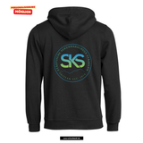 BASIC Hoody - Kinder - schwarz - Druck beidseitig - Skiteam - Städtische Sekundarschule Straelen