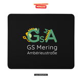 CT Mousepad - schwarz - Grundschule Amberieu Mering - Logo farbig