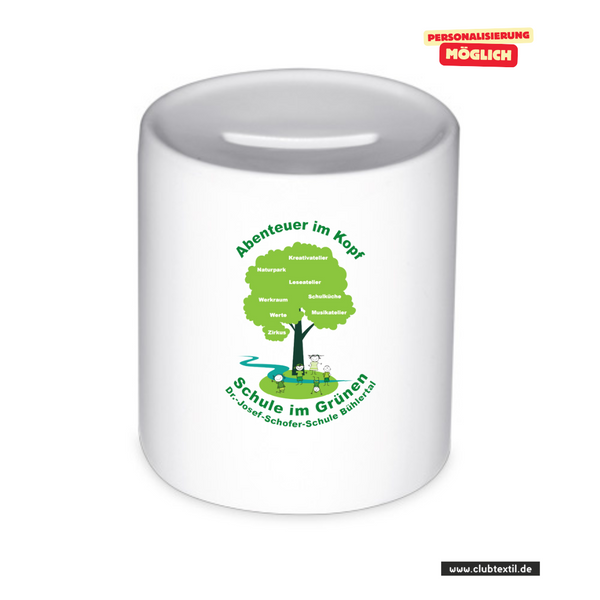 CT Spardose - Dr. Josef-Schofer-Schule - Logo farbig