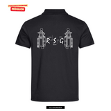 Clique BASIC Polo - Herren - schwarz - beidseitig bedruckt - Robert Schumann Gymnasium