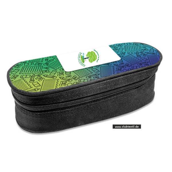 CT Stiftebox - blau - Dr.-Josef-Schofer-Schule - Logo bunt