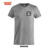 Clique Basic - T - Herren - grau meliert - beidseitig bedruckt - back print - Maria Theresia Gymnasium Augsburg