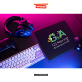 CT Mousepad - schwarz - Grundschule Amberieu Mering - Logo farbig