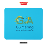 CT Mousepad - blau - Grundschule Amberieu Mering - Logo farbig