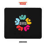 CT Mousepad - schwarz - Mittelschule Metten - Logo farbig