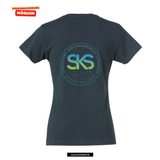 Clique BASIC T - Damen - dark navy - beidseitig bedruckt - Skiteam - Städtische Sekundarschule Straelen