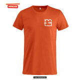 Clique Basic - T - Herren - blutorange - beidseitig bedruckt - back print - Maria Theresia Gymnasium Augsburg