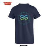 Clique Basic - T - Herren - dark navy - beidseitig bedruckt - Skiteam - Städtische Sekundarschule Straelen