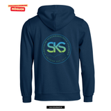 BASIC Hoody - Kinder - dark navy - Druck beidseitig - Skiteam - Städtische Sekundarschule Straelen