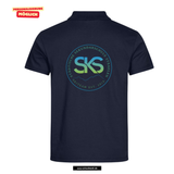 Clique BASIC Polo - Herren -  dark navy - beidseitig bedruckt - Skiteam - Städtische Sekundarschule Straelen
