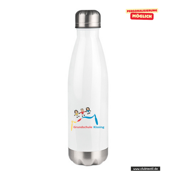 CT Thermoflasche - 500ml - weiß - Grundschule Kissing