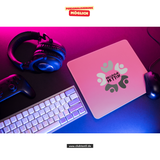 CT Mousepad - rosa - Mittelschule Metten - Logo einfarbig