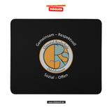 CT Mousepad - schwarz - Glonntal Realschule - Logo farbig
