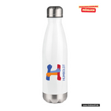 CT Thermoflasche - 500ml - weiß - Humboldtschule Leipzig - Logo bunt