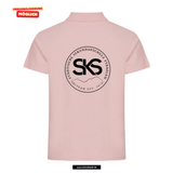 Clique BASIC Polo - Herren - Candy Pink - beidseitig bedruckt - Skiteam - Städtische Sekundarschule Straelen
