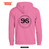 BASIC Hoody - Kinder - bright Pink - Druck beidseitig - Skiteam - Städtische Sekundarschule Straelen