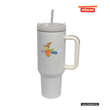 CT Edelstahl-Thermobecher - 1100ml - StanleyCup - Oberschule Braunlage - Logo Hexe bunt