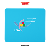 CT Mousepad - blau - Lichtenstein-Rother-Grundschule Augsburg - Logo farbig