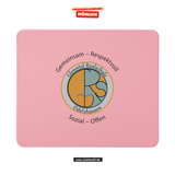 CT Mousepad - rosa - Glonntal Realschule - Logo farbig