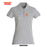 Clique BASIC Polo - Damen - grau meliert - Mittelschule Karlsfeld