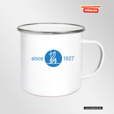 CT Emailletasse - weiß - St. Ursula Realschule Dorsten - Logo since