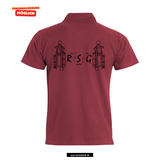 Clique BASIC Polo - Herren - bordeaux - beidseitig bedruckt - Robert Schumann Gymnasium
