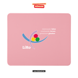 CT Mousepad - rosa - Lichtenstein-Rother-Grundschule Augsburg - Logo farbig