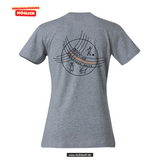 Clique BASIC T - Damen - grau meliert - beidseitig bedruckt - Max-und-Justine-Elsner-Schule