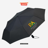 FARE Mini-Taschenschirm - schwarz - Realschule Affing - Logo bunt