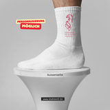 CT Tennissocken - weiß/weiß/rot - Gymnasium bei St. Stephan