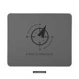 CT Mousepad - grau - NORD Gymnasium Potsdam - Logo schwarz