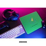 CT Mousepad - grün - NORD Gymnasium Potsdam - Logo bunt