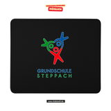 CT Mousepad - schwarz - Grundschule Steppach - Logo farbig
