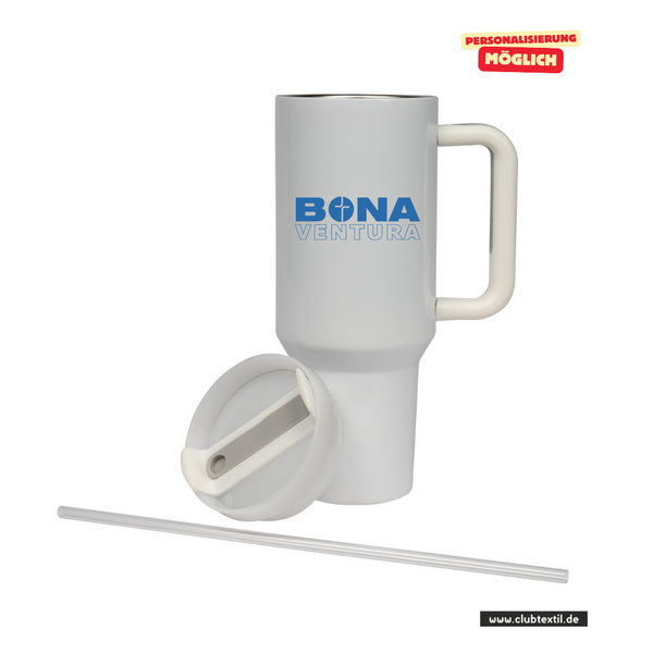 CT Edelstahl-Thermobecher - 1100ml - StanleyCup - St.-Bonaventura-Realschule Dillingen - Schriftzug blau