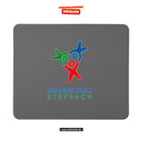 CT Mousepad - grau - Grundschule Steppach - Logo farbig