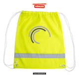 Korntex Gymbag - neon - Schule am Stromberg - Logo schwarz