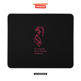 CT Mousepad - schwarz - Gymnasium bei St. Stephan - Logo rot