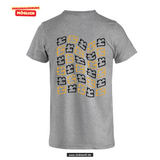 Clique Basic - T - Herren - grau meliert - beidseitig bedruckt - back print - Maria Theresia Gymnasium Augsburg