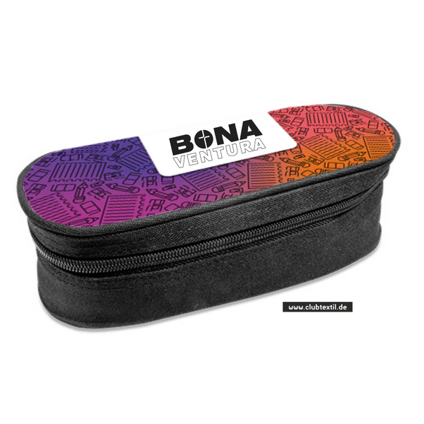CT Stiftebox - rosa - St.-Bonaventura-Gymnasium - Schriftzug schwarz