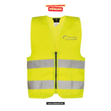 Korntex Warnweste Kids - neon - Schule am Stromberg - Schriftzug schwarz