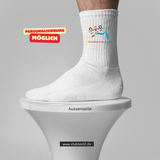 CT Tennissocken - weiß/weiß/bunt - Grundschule Kissing