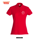 Clique BASIC Polo - Damen - rot - Beethovenschule Offenbach