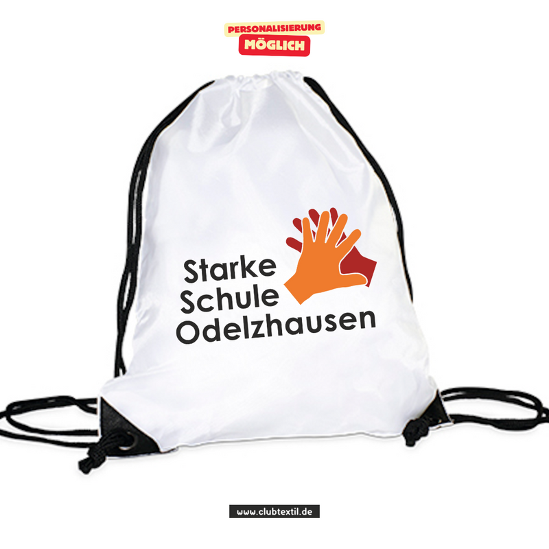 CT Gymbag - weiß - Starke Schule Odelzhausen