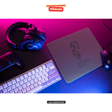 CT Mousepad - grau - Gymnasium bei St. Stephan - Logo schwarz