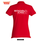 Clique BASIC Polo - Damen - rot - Beethovenschule Offenbach