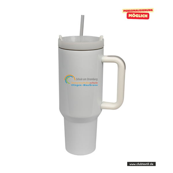 CT Edelstahl-Thermobecher - 1100ml - StanleyCup - Schule am Stromberg - Schriftzug