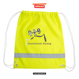Korntex Gymbag - neon - Grundschule Kissing - Logo schwarz