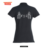Clique BASIC Polo - Damen - schwarz - beidseitig bedruckt - Robert Schumann Gymnasium
