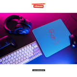 CT Mousepad - blau - Gymnasium bei St. Stephan - Logo rot